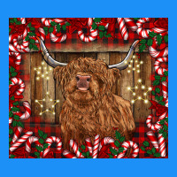 Christmas Highland Cow With Candy Canes Classic Tee | Teevron