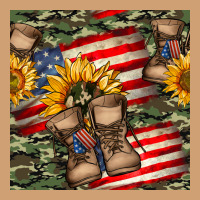 Usa Flag With Army Boot Seamless Pattern Vintage Tee | Teevron