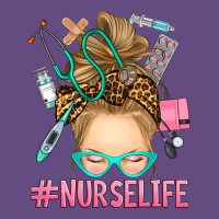 Blonde Messy Bun Nurse Life Vintage Hoodie | Teevron