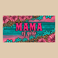 Pink Roses Mama Of Girls License Plate Heavyweight Sweatshirt | Teevron