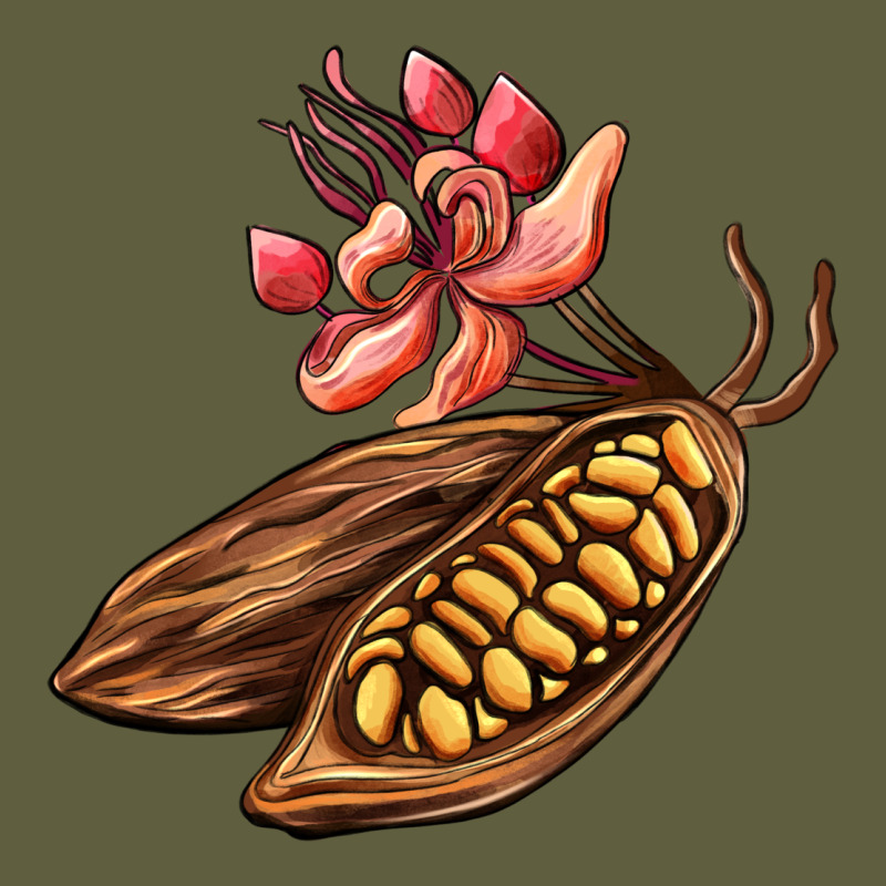 Cacao Beans And Flowers Vintage Tee by AdoDesignShop | Teevron