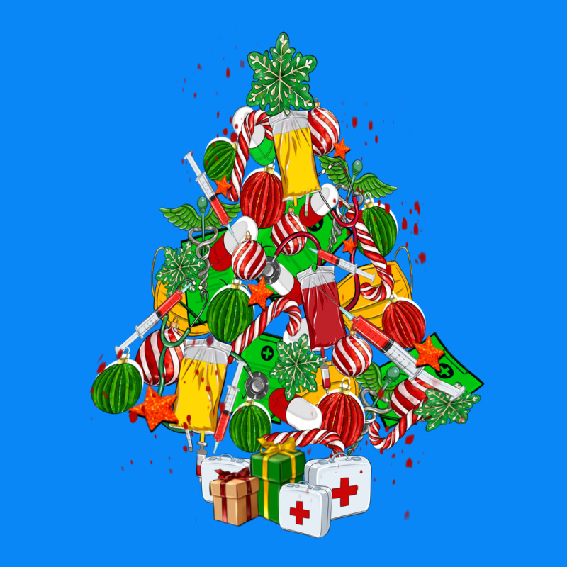 Nurse Christmas Tree Zipper Hoodie by MaliasSmallBusiness | Teevron