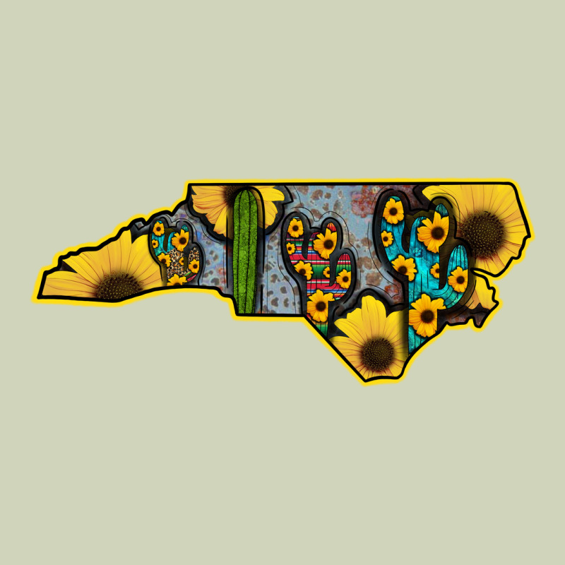 Western North Carolina Map Sunflower Heavyweight Hoodie by Bettercallsaul | Teevron