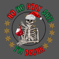 Ho Ho Holly Shit Skeleton Santa Zipper Hoodie | Teevron