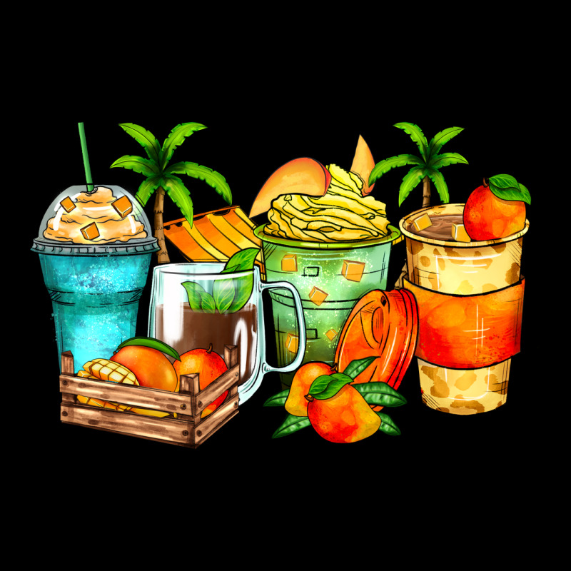 Mango Farm Fresh Coffee Cups Ladies Tee by Zillion Design Studio | Teevron