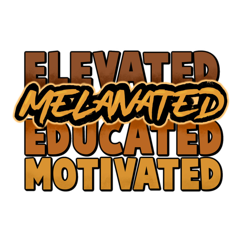 Elevated Melanated Educated Motivated Zipper Hoodie by NancyCooperArtShop | Teevron