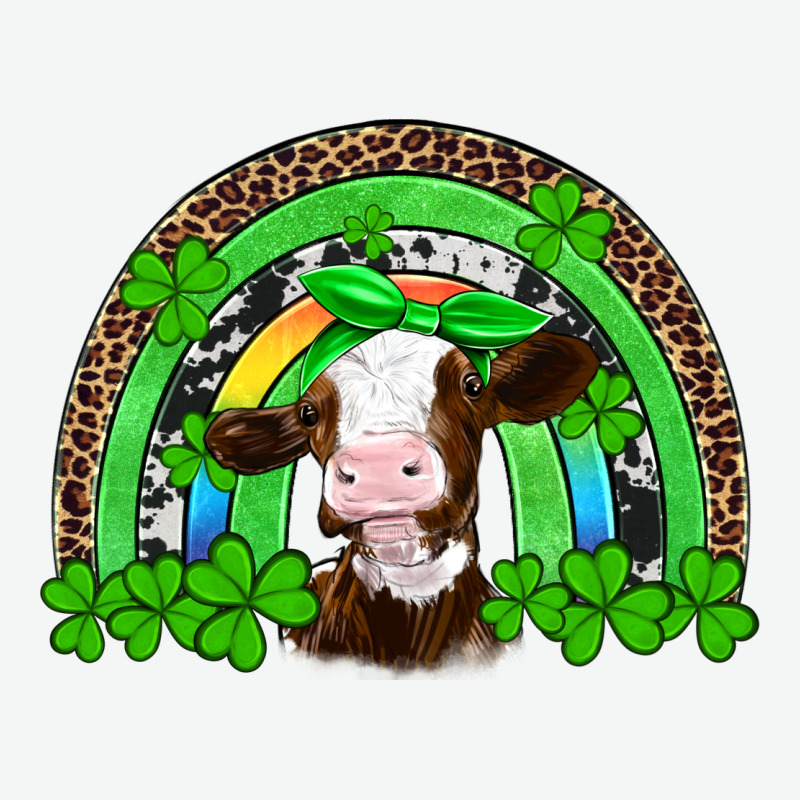 St Patricks Cow Rainbow Urban Heavy Tee by Artiststas | Teevron