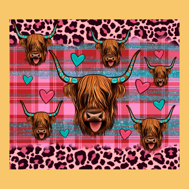 Highland Cow Valentines Vintage Hoodie by JahusDesignShop | Teevron
