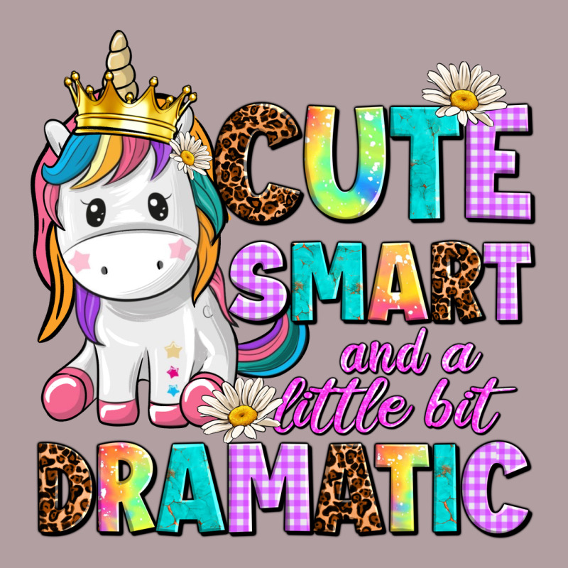 Cute Smart And A Little Bit Dramatic Unicorn Vintage Hoodie by AdoDesignShop | Teevron