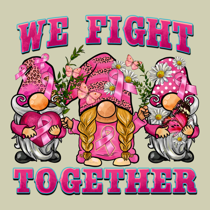 We Fight Together Breast Cancer Gnome Heavy Core Tee by BarkalooDesign | Teevron