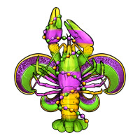mardi gras crawfish fleur de lis | Teevron