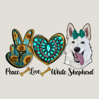 Peace Love White Sepherd Heavy Core Tee | Teevron