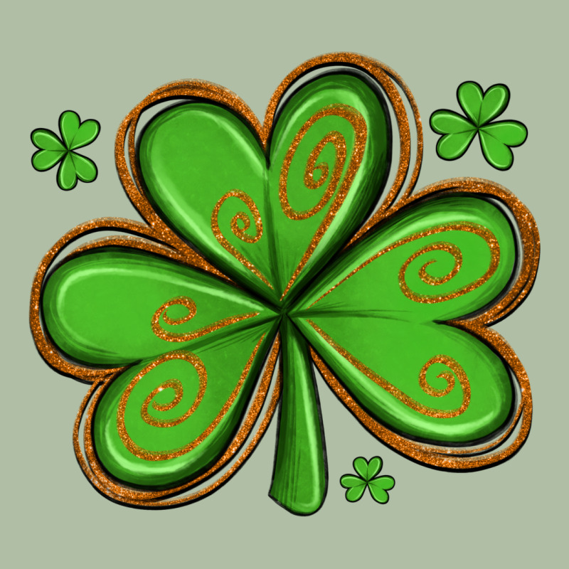 St Patricks Day Shamrock With Glitter Urban Heavy Tee by Artiststas | Teevron