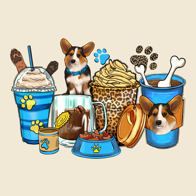 Corgi Coffee Cups Ladies Tee by Zillion Design Studio | Teevron
