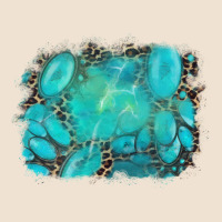 Turquoise Leopard Background Urban Heavy Tee | Teevron