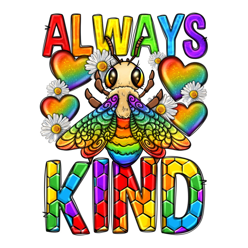 Always Bee Kind Pride Lgbtq Ladies Tee by texasbilliewilder | Teevron