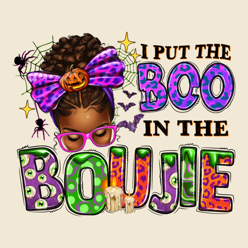 I Put The Boo In The Boujie Messy Bun Premium Tee by texasbilliewilder | Teevron