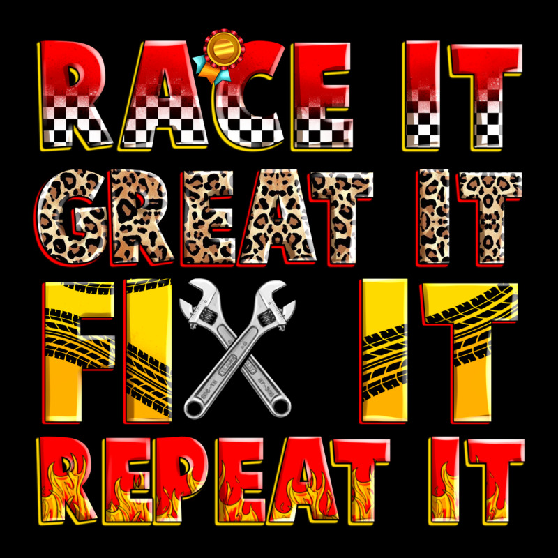 Race It Great It Fix It Repeat It Premium Tee by Zillion Design Studio | Teevron