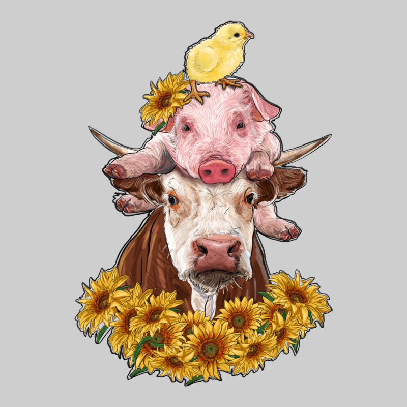 Cow With Pig And Chick Premium Tee by RanaPortraitStore | Teevron