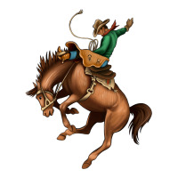 Bucking Bronco Rodeo Heavyweight Hoodie | Teevron