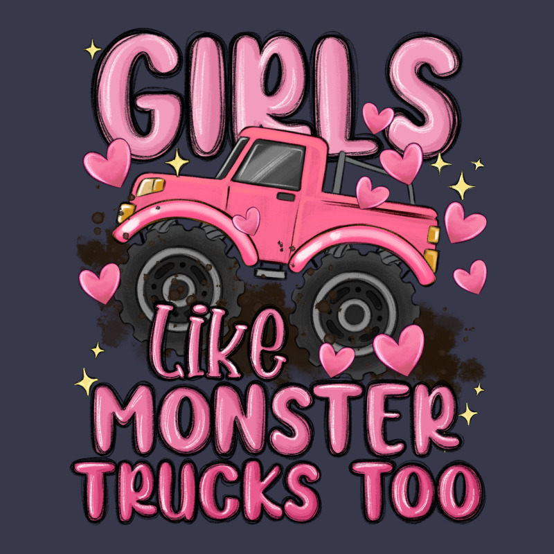 Girls Like Monster Trucks Too Long Sleeve Tee by MaliasSmallBusiness | Teevron