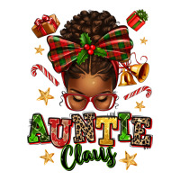 Auntie Claus Afro Messy Bun | Teevron