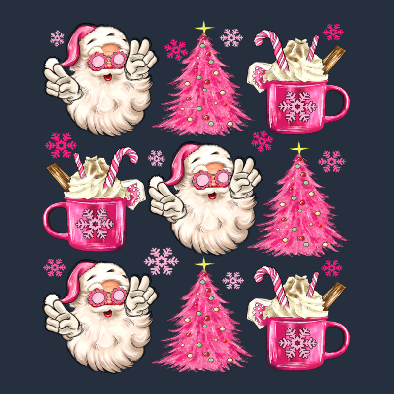 Retro Doodle Pink Christmas Zipper Hoodie by MaliasSmallBusiness | Teevron