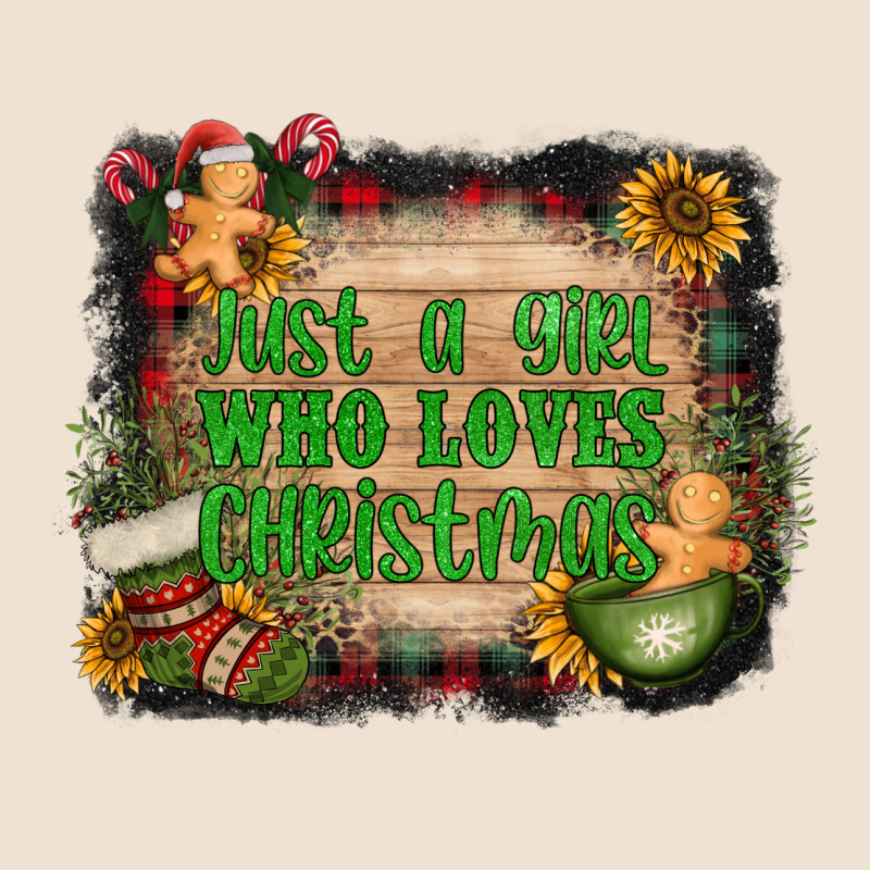 Just A Girl Who Loves Christmas Urban Heavy Tee by AdoDesignShop | Teevron