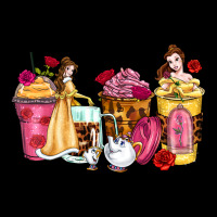 Princess Cartoon Coffee Cups Ladies Tee | Teevron