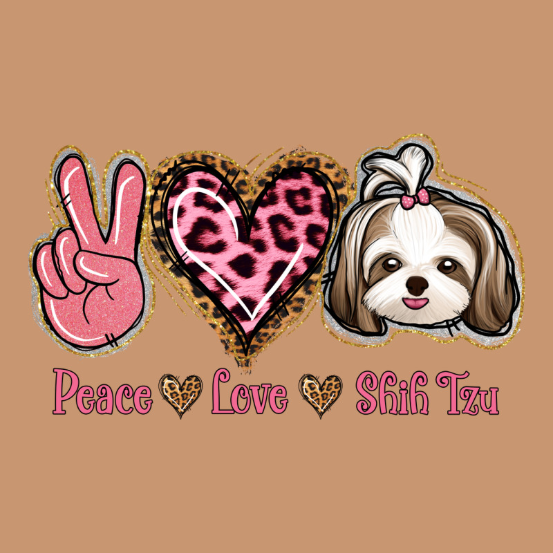 Peace Love Shih Tzu Heavyweight Hoodie by Bettercallsaul | Teevron