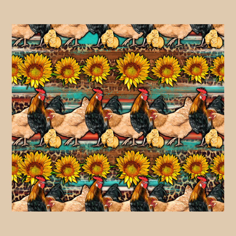 Seamless Poultry Farm Sunflowers Chicken Coop Tumbler Heavyweight Sweatshirt by Artiststas | Teevron