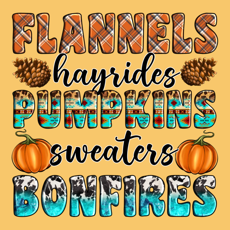 Flannels Hayrides Pumpkins Sweaters Bonfires Vintage Hoodie by Artiststas | Teevron