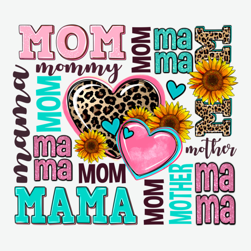 Mom Mama Mommy With Hearts Urban Heavy Tee by AdoDesignShop | Teevron