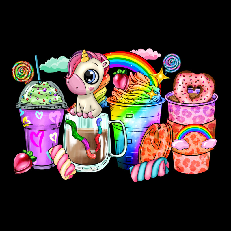 Unicorn Coffee Cups Ladies Tee by Zillion Design Studio | Teevron