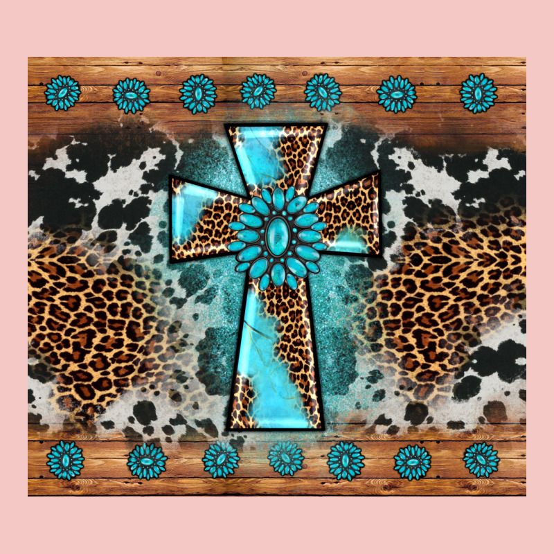 Gemstone Leopard Cross Urban Heavy Tee by AdoDesignShop | Teevron