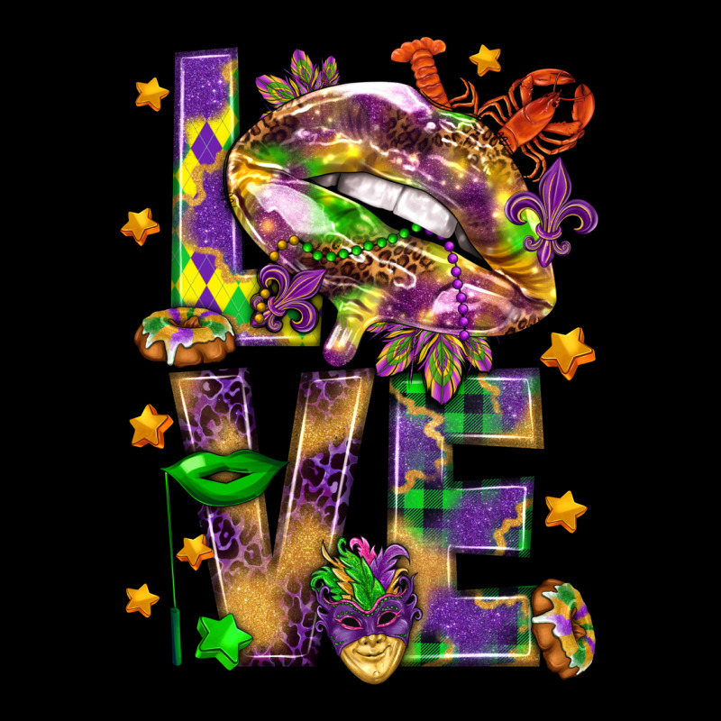 Mardi Gras Love Lips Urban Hoodie by HowdyJamesFarm | Teevron
