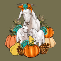 Goat Family Fall Pumpkins Gemstone Vintage Hoodie | Teevron