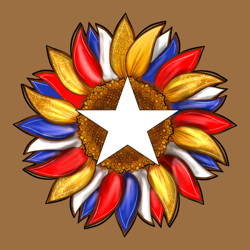 American Flag And Sunflower With Star Vintage Tee by Artiststas | Teevron