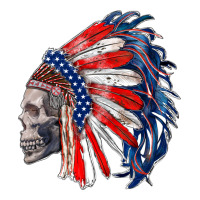 american indian headdress with skull | Teevron