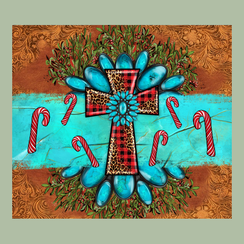 Christmas Cross Gemstone Urban Heavy Tee by AdoDesignShop | Teevron