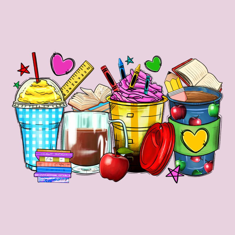 School Coffee Cups Ladies Tee by Zillion Design Studio | Teevron