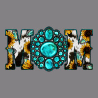 Sunflower Turquoise Gemstone Cowhide Mom Heavyweight Hoodie | Teevron