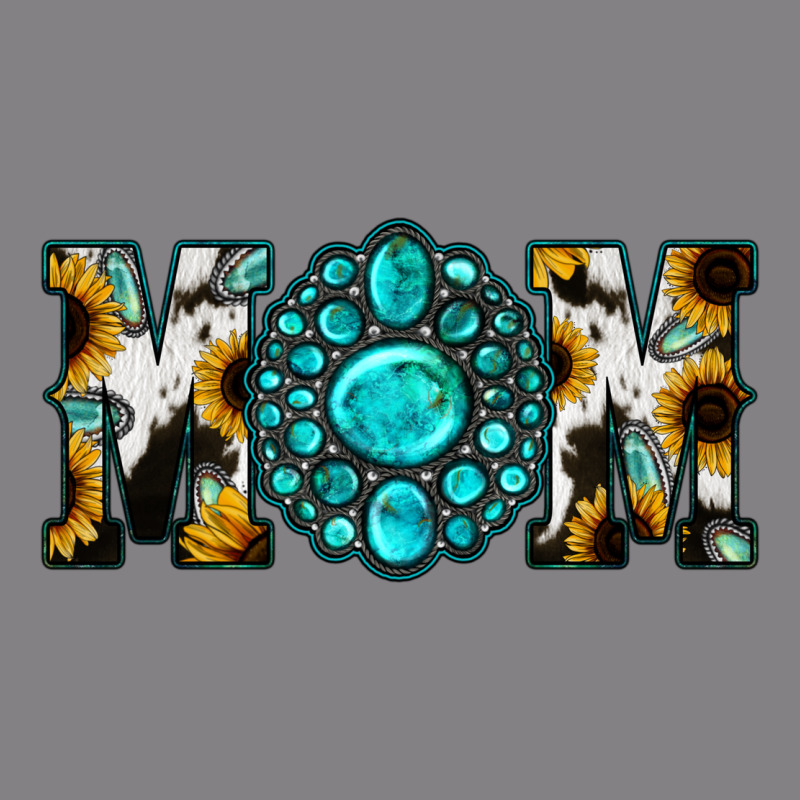 Sunflower Turquoise Gemstone Cowhide Mom Heavyweight Hoodie by Bettercallsaul | Teevron