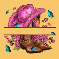 Pink Cowgirl Hat And Roses Vintage Hoodie | Teevron