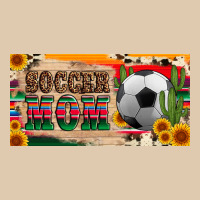 Soccer Mom With Ball And Sunflower Cactus Serape Licanse Plate Heavyweight Sweatshirt | Teevron