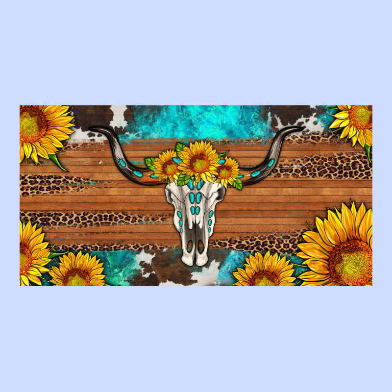 Longhorn Bull Skull License Plate Urban Heavy Tee by Artiststas | Teevron