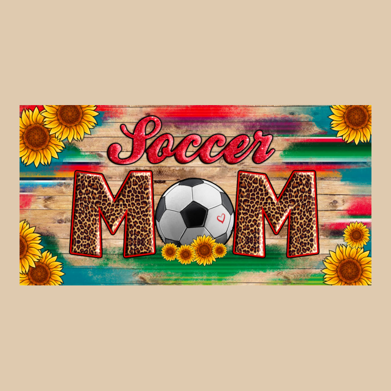Soccer Mom With Ball And Sunflower And Serape Licanse Plate Heavyweight Sweatshirt by Artiststas | Teevron