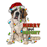merry and bright saint bernard | Teevron