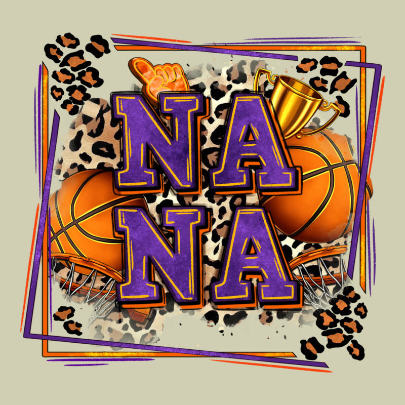 Basketball Nana With Leopard Heavy Core Tee by Zillion Design Studio | Teevron