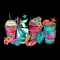 Mermaid Tail Coffee Cups Ladies Tee | Teevron